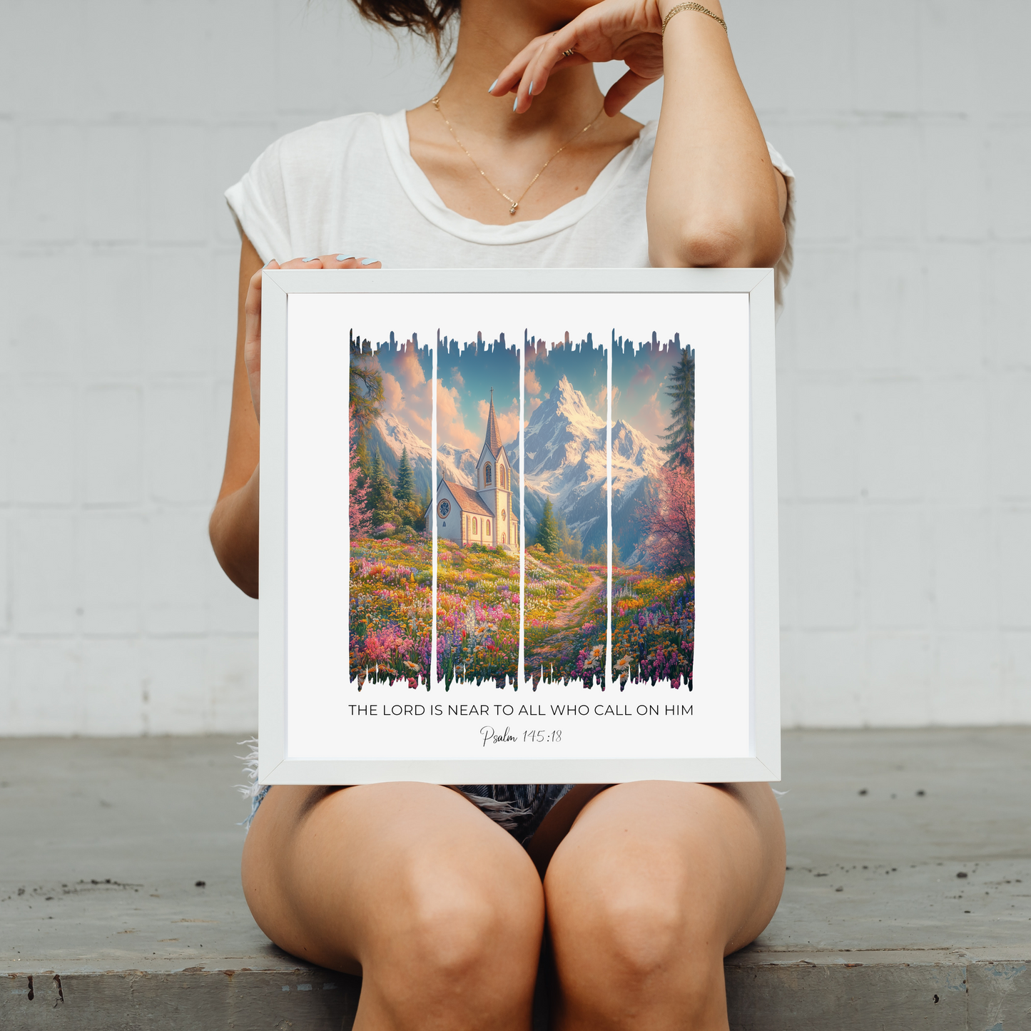 The Lord is Near – Country Church Bible Verse Canvas