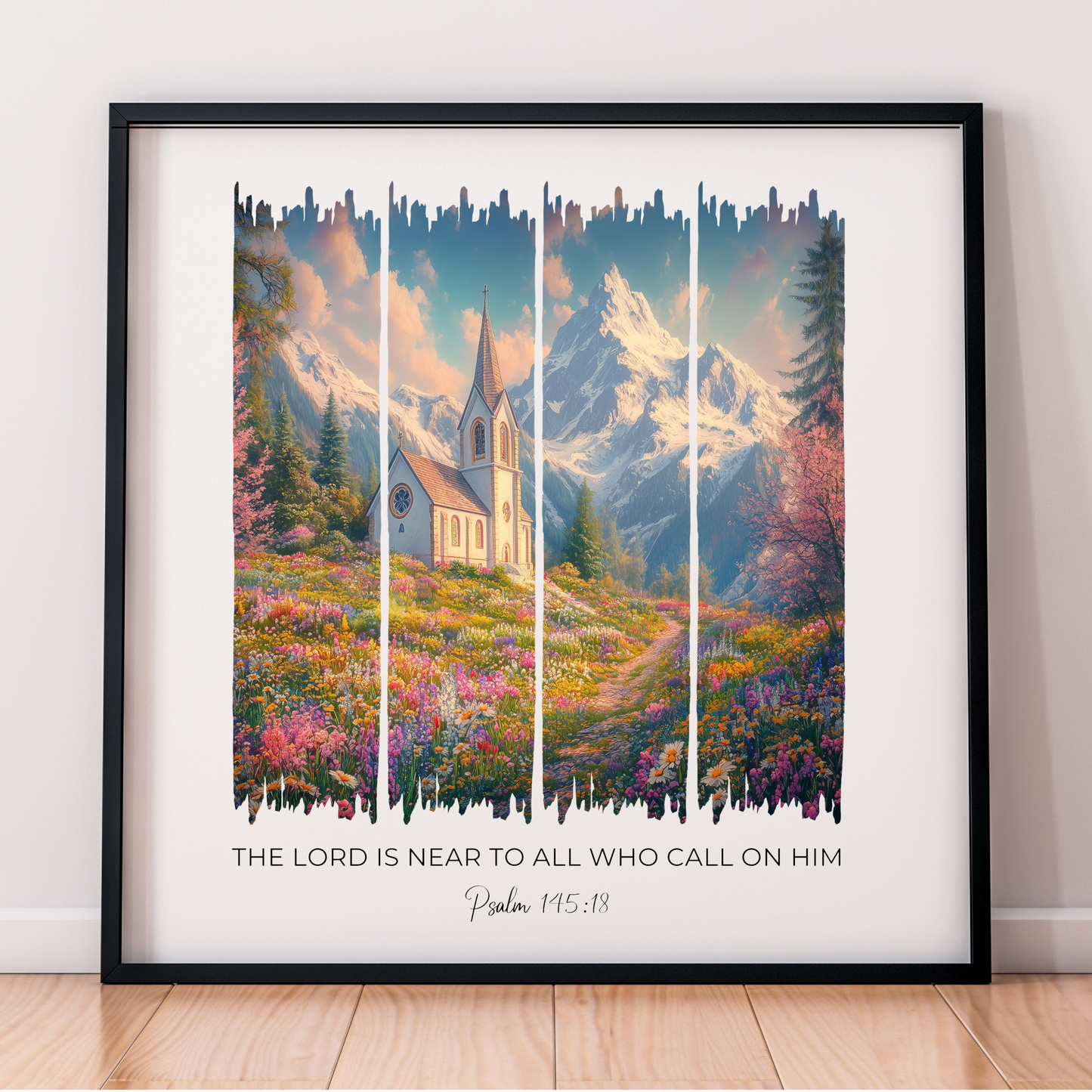 The Lord is Near – Country Church Bible Verse Canvas