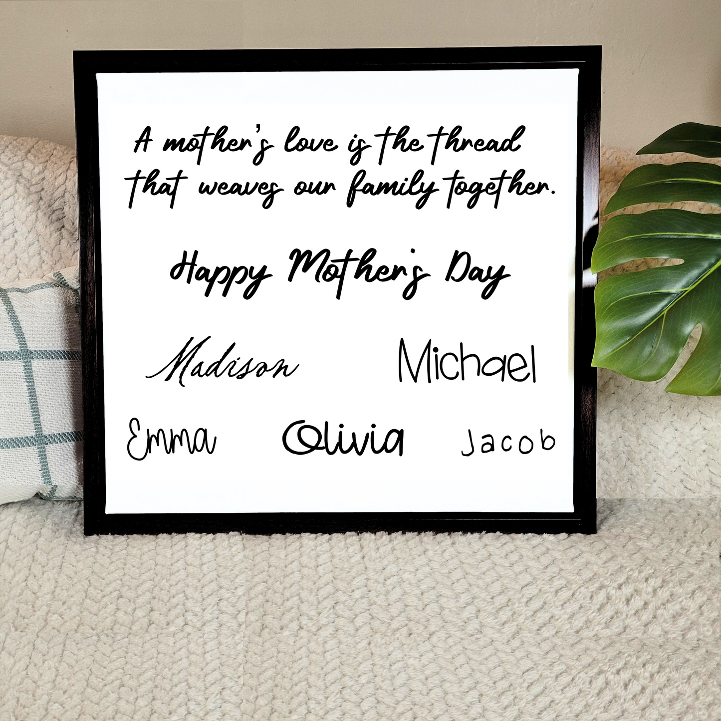 X-Large Handwritten Note Canvas Sign