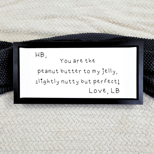 Large Handwritten Note Canvas Sign
