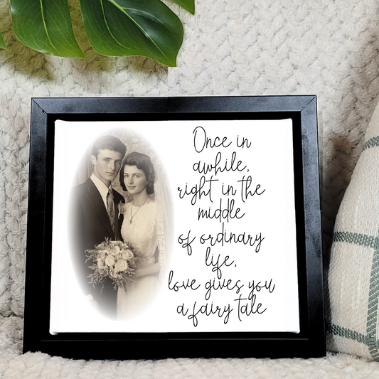 Medium Handwritten Note Canvas Sign