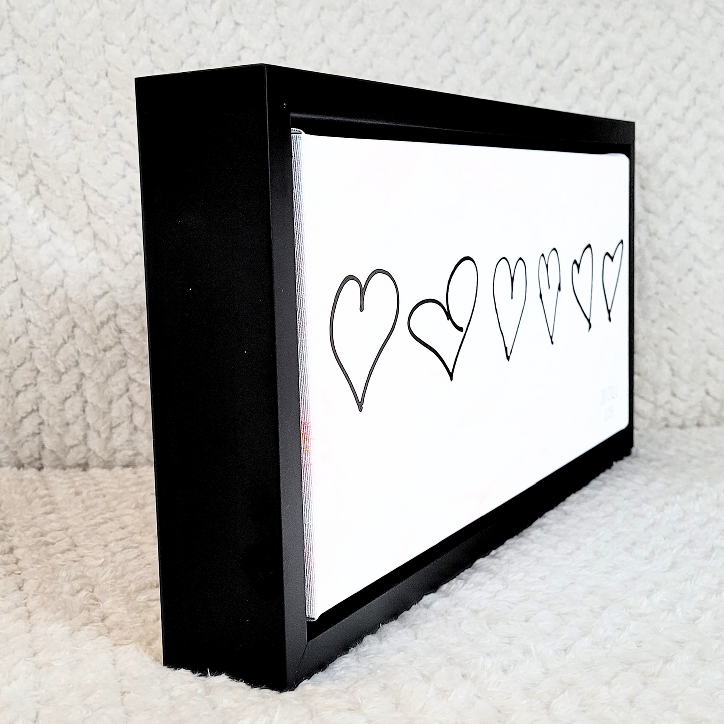 Birth Flower Family Canvas Sign